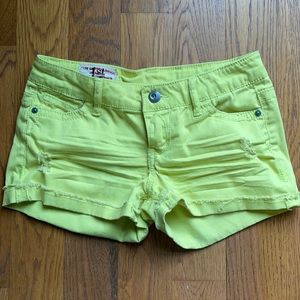 Neon Yellow 1st Kiss sz 3 shorts